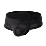 4 Pack Men's Breathable & Quick-Dry Printed U-Pouch Mesh T-Back Trunks
