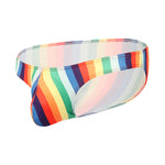 4 Pack Men's Low Rise Print U-Pouch Moisture Wicking Bikinis