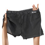 4 Pack Men's Pure Cotton Loose-Fit Antibacterial Home Sleep Boxer Shorts