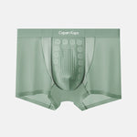 3 Pack Men's Seamless Breathable Mid-Rise Antibacterial Crotch Trunks