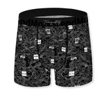 3 Pack Men's Bold Prints Antibacterial Cooling Touch All-Season Boxer Briefs