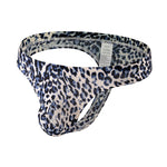 3 Pack Men's Leopard Print Quick-Dry Ultra-Light Chafe-Free Design Thongs