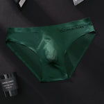 3 Pack Men's Seamless Ice Silk Cool-Touch Briefs