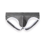 3 Pack Men's Breathable Mesh Ice Silk Sexy Stretch Fit Jockstrap