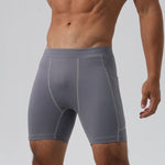 Men's Ultra-Stretch Sharkskin Ice Silk Compression Pants with Pocket