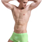 Lightweight Breathable Ice Silk U Contoured Boxers for Men