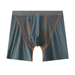 2 Pack Men's Nylon Breathable Sports Anti-Chafing Casual Business Boxer Briefs