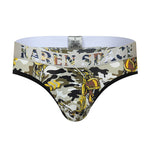 3 Pack Men's Trendy Prints Comfort U-Pouch Design Mesh Breathable Thongs