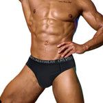 2 Pack Men's Trendy Seamless Waistband Ultra-Soft Fabric Stay-Put Fit Briefs
