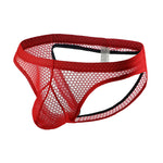 4 Pack Men's Cooling Airflow Solid Color Skin-Friendly Jockstraps