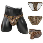 Men’s Sexy Leopard Print Pouch Briefs