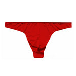 4 Pack Men's Seamless Ice Silk Sports Solid Color Thongs