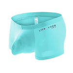3 Pack Men's Breathable Ice Silk Double-Layered Big Pouch Sexy Boxer Briefs