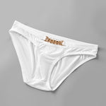 2 Pack Men's U-Pouch Design Metal-Clasp Thin Briefs
