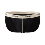 3 Pack Men's Ice Silk Lightweight & Transparent Skin-Feel Solid Color Briefs