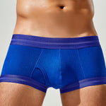 2 Pack Men's Spliced Color Trunks with Functional Fly