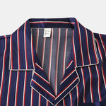 Men's Striped Satin Cool Pajamas Set