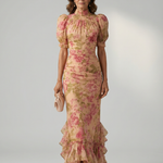 Leni | Gentle High Neck Maxi Dress