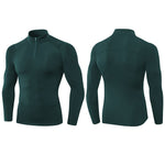High Stretch Tight Sports Collar Long Sleeves for Men