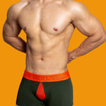 2 Pack Men's Mesh Transparent Open-Cut Cotton Mesh Trunks