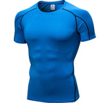Men's Workout Ready Stretch Fit Tagless & Seamless Sporty Cut Activewear Tops & Tights