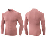 High Stretch Tight Sports Collar Long Sleeves for Men