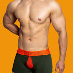 2 Pack Men's Mesh Transparent Open-Cut Cotton Mesh Trunks