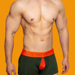 2 Pack Men's Mesh Transparent Open-Cut Cotton Mesh Trunks