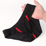 3 Pack Men's Breathable Separate Pouch Low-Rise Briefs with Openable Front Pouch