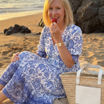 Kaylyn | Porcelain Midi Dress
