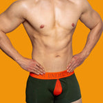 2 Pack Men's Mesh Transparent Open-Cut Cotton Mesh Trunks