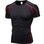 Men's Workout Ready Stretch Fit Tagless & Seamless Sporty Cut Activewear Tops & Tights