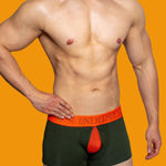2 Pack Men's Mesh Transparent Open-Cut Cotton Mesh Trunks