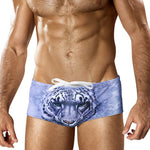 Men's Low-Rise Stylish Animal Print Swim Briefs