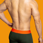 2 Pack Men's Mesh Transparent Open-Cut Cotton Mesh Trunks