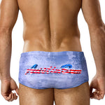 Men's Low-Rise Stylish Animal Print Swim Briefs