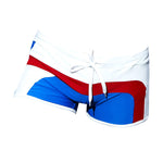 Men's Trendy Color-Block Beach Swim Shorts & Trunks