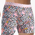3 Pack Men's Anti-Chafing Stay-Put Fit Bold Prints Skin-Friendly Premium Cotton Boxers Briefs