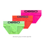 2 Pack Men's Comfortable Breathable Sports Solid Color Briefs