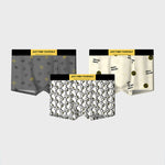 3 Pack Men's Ultra-Soft Cotton Antibacterial Odor-Control Trunks