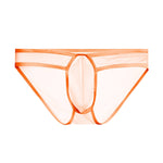 2 Pack Men's Ice Silk Breathable Sexy Low-Rise Anti-Odor Briefs