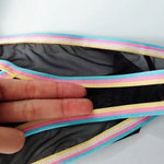3 Pack Men's Mesh Sheer Support Pouch Strings with Cooling Comfort & Color Waistband