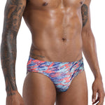Men's Low-Rise Printed Casual Swim Brief
