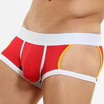 2 Pack Men's Soft Cotton Three-Hole Trunks