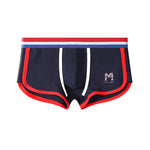 3 Pack Men's Solid Color Mid-Rise Breathable Antibacterial Sporty Cut Trunks