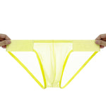 3 Pack Men's Semi-Transparent Comfortable High-Stretch Quick-Dry Bikini