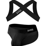 Men's Athletic High-Stretch Compression Active Set with Breathable Support Design