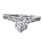 3 Pack Men's Ice-Silk Leopard Mesh Thong with Double-Lined Crotch