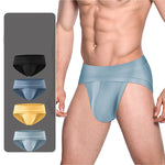 2 Pack Men's Ultra-Soft Fabric Stretch Fit Supportive Pouch Breathable Briefs