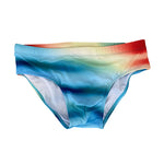 Men's Gradient Swim Briefs Sexy Bikini